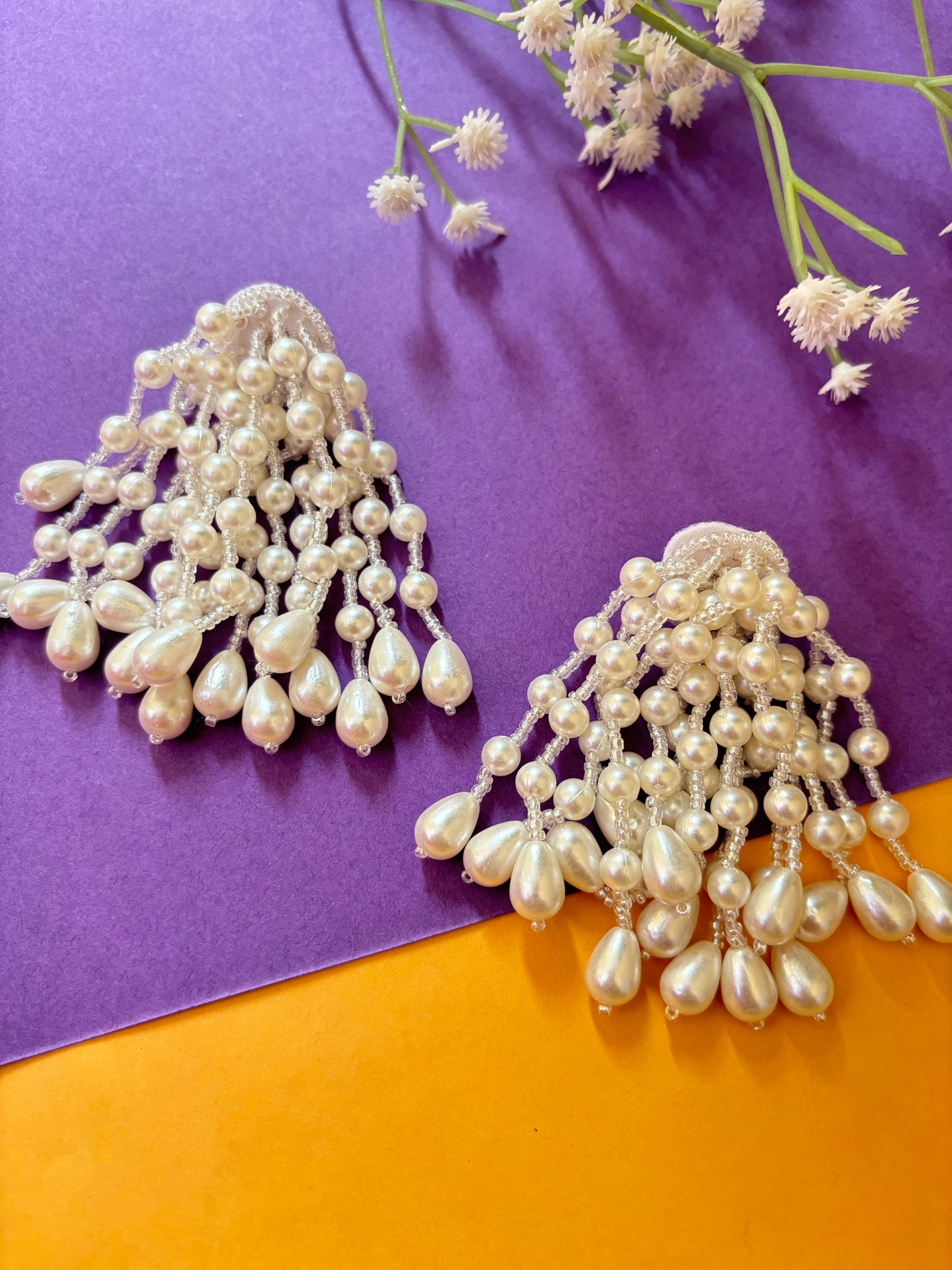 Pearly- Beaded Earrings