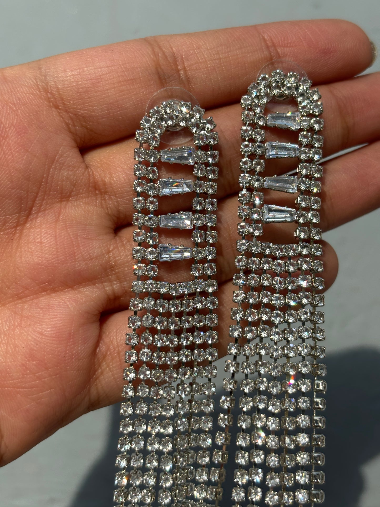 Rhinestone studed danglers