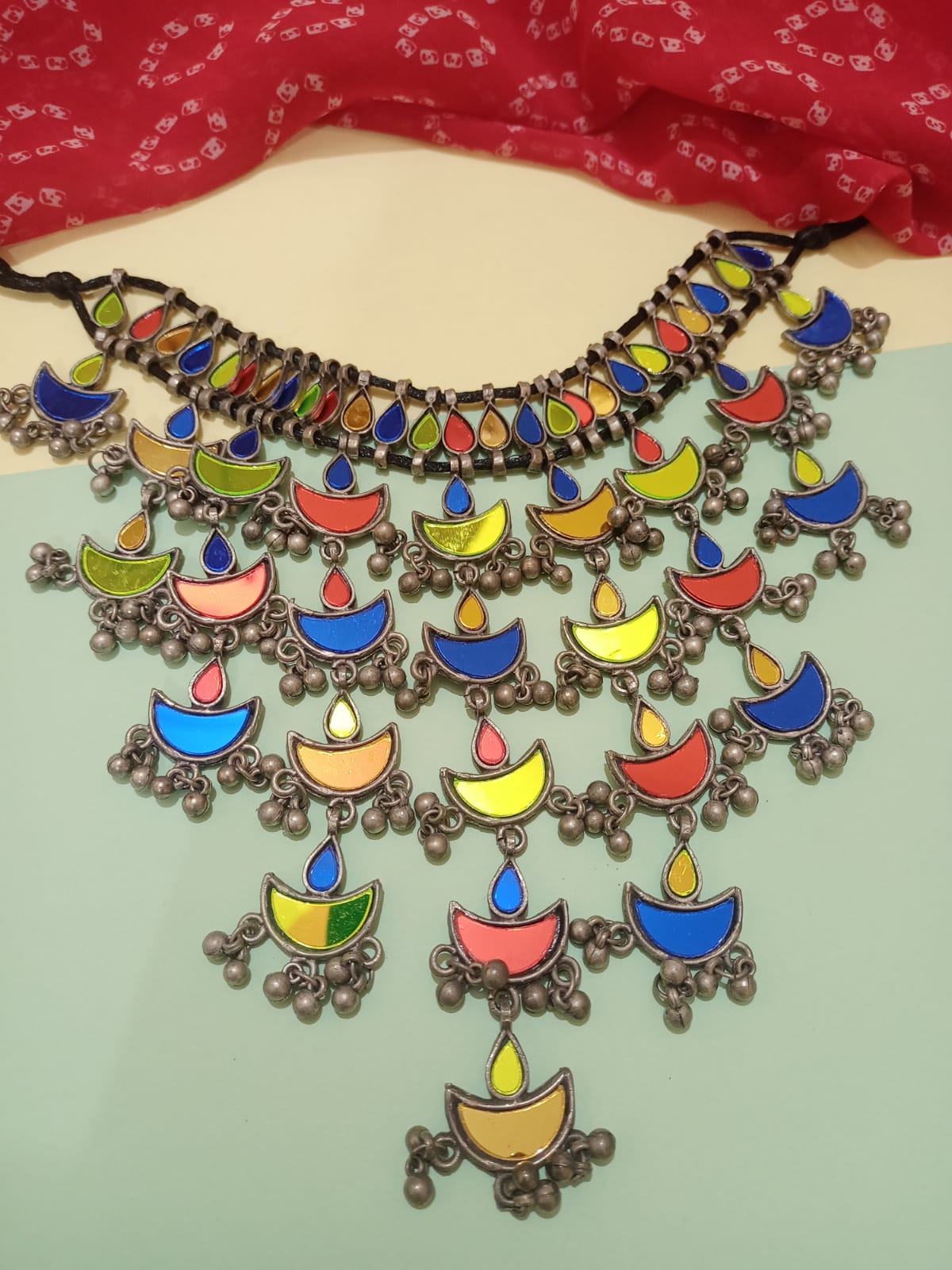 Diya Neckpiece With Earrings