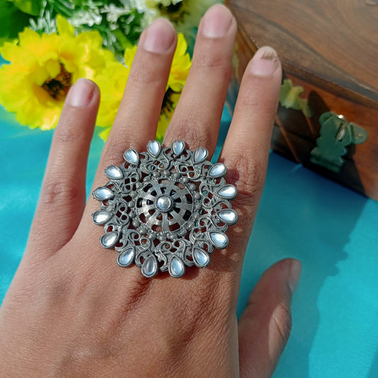 Sukhmani Ring (White Stone)